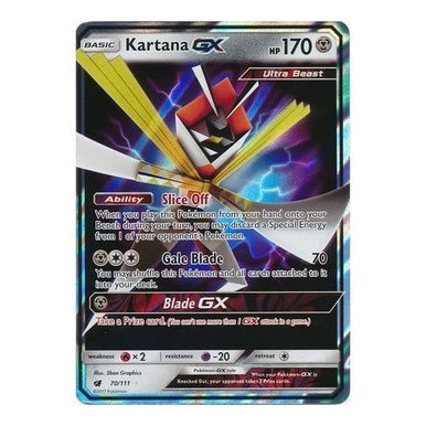 SM Crimson Invasion 070/111 Kartana GX (Half Art)