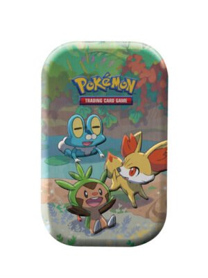 EMPTY Celebrations Mini Tin Gen 6 (Chespin, Fennekin, Froakie)