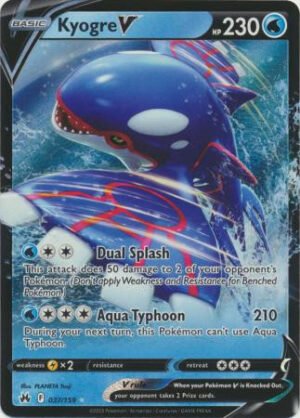 Crown Zenith 037/159 Kyogre V (Half Art)