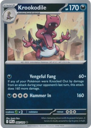 ME Phantasmal Flames 066/094 Krookodile (Reverse Holo)