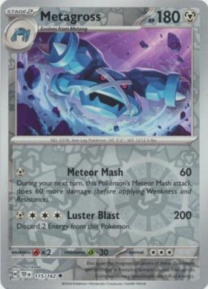 SV Temporal Forces 115/162 Metagross (Reverse Holo)