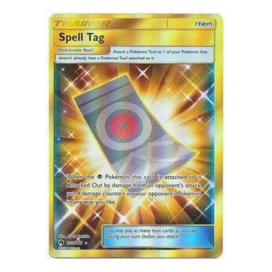 SM Lost Thunder 235/214 Spell Tag (Secret Rare)