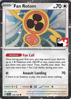 SV Stellar Crown 118/142 Fan Rotom (Prize Pack League Promo Cosmo Holo)