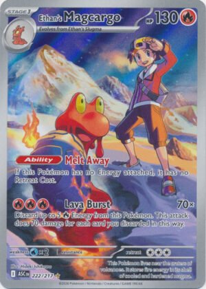 ME Ascended Heroes 222/217 Ethan's Magcargo (Illustration Rare)