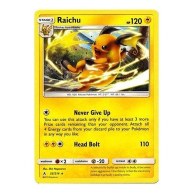 SM Unbroken Bonds 055/214 Raichu