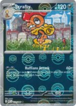 SV White Flare 058/086 Scrafty (POKE BALL Reverse Holo)