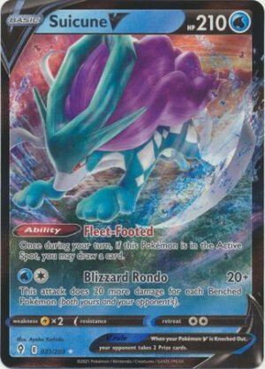 Evolving Skies 031/203 Suicune V (Half Art)