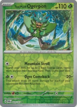 SV Twilight Masquerade 024/167 Teal Mask Ogerpon (Reverse Holo)