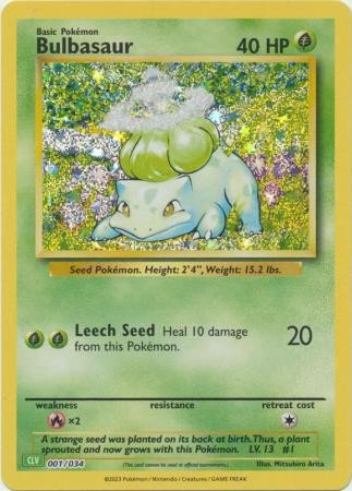 TCG Classic Collection: Venusaur Deck 001/034 Bulbasaur (Holo)