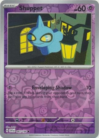 Scarlet & Violet (Base Set) 087/198 Shuppet (Reverse Holo)