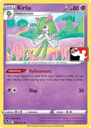 SWSH Silver Tempest 068/195 Kirlia (Prize Pack League Promo Non-Holo)