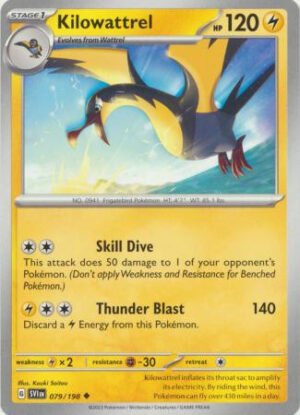 Scarlet & Violet (Base Set) 079/198 Kilowattrel