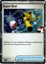 SV Paldea Evolved 188/193 Super Rod (Prize Pack League Promo Cosmo Holo)
