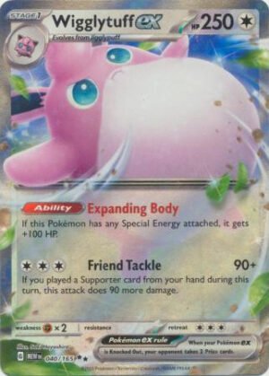 Scarlet & Violet 151 040/165 Wigglytuff ex (Half Art)