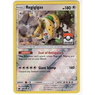 SM Crimson Invasion 084/111 Regigigas (League Promo 4th Place)