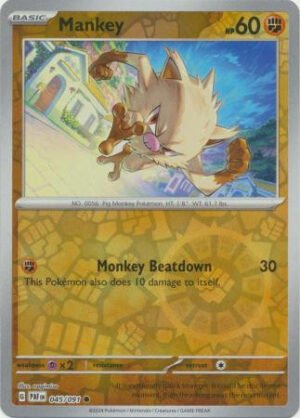 SV Paldean Fates 045/091 Mankey (Reverse Holo)