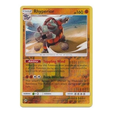 SM Burning Shadows 067/147 Rhyperior (Reverse Holo)