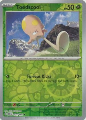 Scarlet & Violet (Base Set) 024/198 Toedscool (Reverse Holo)