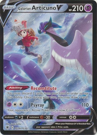 Astral Radiance TG16/TG30 Galarian Articuno V (Full Art)