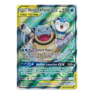 SM Cosmic Eclipse 215/236 Blastoise & Piplup GX (Tag Team Alternative Art)