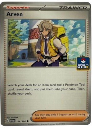 Scarlet & Violet (Base Set) 166/198 Arven (TCG Gym Stamp Non-Holo)