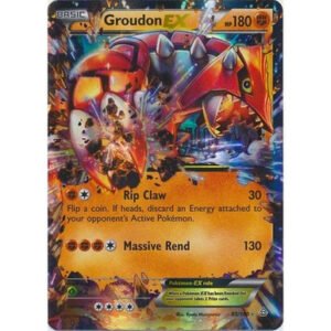 XY Primal Clash 85/160 Groudon EX (Half Art)