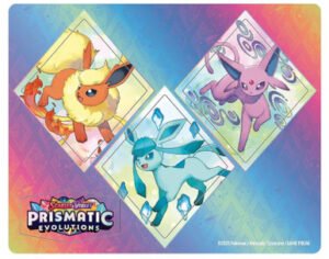 Pokemon Prismatic Evolutions Flareon, Glaceon, & Espeon Tech Sticker