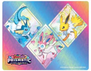 Pokemon Prismatic Evolutions Vaporeon, Sylveon, & Jolteon Tech Sticker