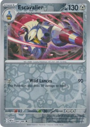 SV Black Bolt 060/086 Escavalier (Reverse Holo)