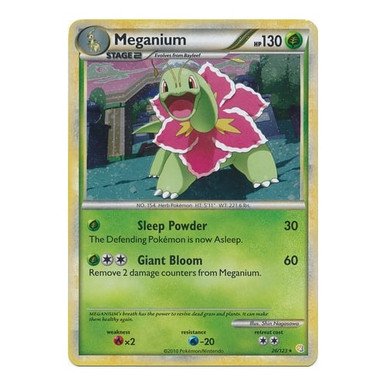 HeartGold & SoulSilver 26/123 Meganium (Cosmo Holo)