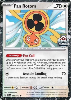SV Stellar Crown 118/142 Fan Rotom (Premier Ball League Promo)