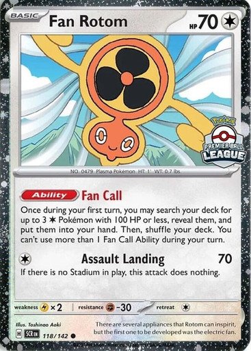 SV Stellar Crown 118/142 Fan Rotom (Premier Ball League Promo)