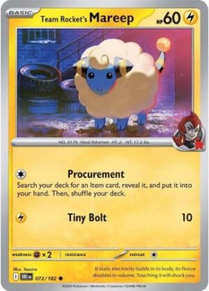 SV Destined Rivals 072/182 Team Rocket’s Mareep