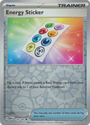 Scarlet & Violet 151 159/165 Energy Sticker (Reverse Holo)