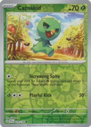 Scarlet & Violet (Base Set) 028/198 Capsakid (Reverse Holo)