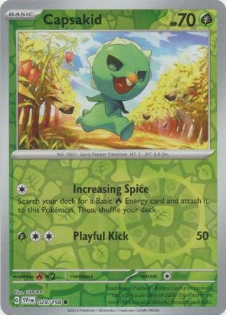 Scarlet & Violet (Base Set) 028/198 Capsakid (Reverse Holo)