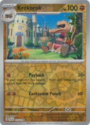 Scarlet & Violet (Base Set) 116/198 Krokorok (Reverse Holo)