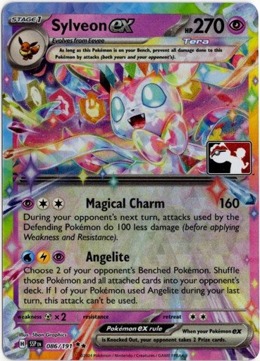 SV Surging Sparks 086/191 Sylveon ex (Prize Pack League Promo)