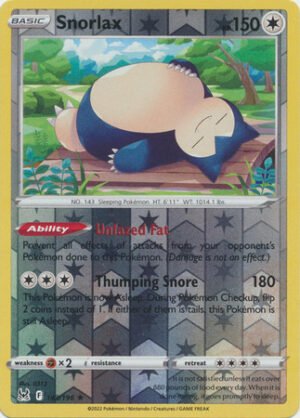 SWSH Lost Origin 143/196 Snorlax (Reverse Holo)