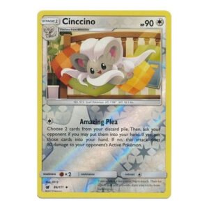 SM Crimson Invasion 086/111 Cinccino (Reverse Holo)