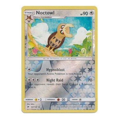 SM Burning Shadows 107/147 Noctowl (Reverse Holo)