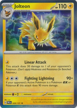 SV Prismatic Evolutions 029/131 Jolteon (Holo)