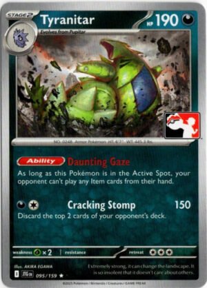 SV Journey Together 095/159 Tyranitar (Prize Pack League Promo Non-Holo)