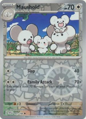Scarlet & Violet (Base Set) 161/198 Maushold (Reverse Holo)