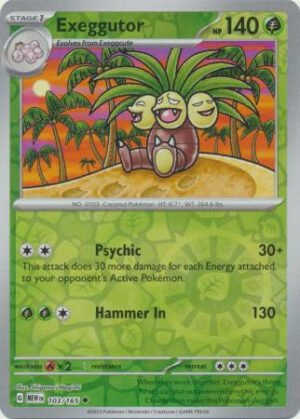 Scarlet & Violet 151 103/165 Exeggutor (Reverse Holo)