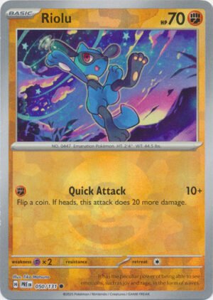 SV Prismatic Evolutions 050/131 Riolu (POKE BALL Pattern Holo)