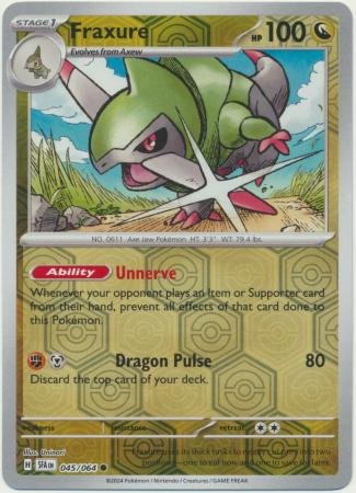 SV Shrouded Fable 045/064 Fraxure (Reverse Holo)