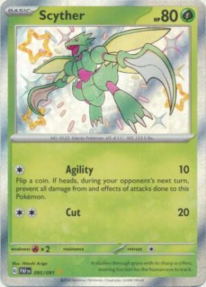 SV Paldean Fates 095/091 Scyther (Holo Shiny)