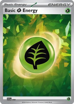 Scarlet & Violet SVE EN09 Basic Grass Energy (Shatter Ice Holo)