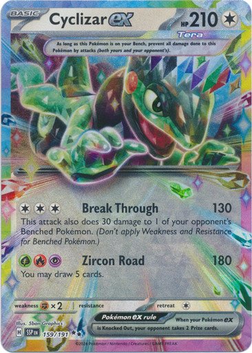 SV Surging Sparks 159/191 Cyclizar ex (Half Art)